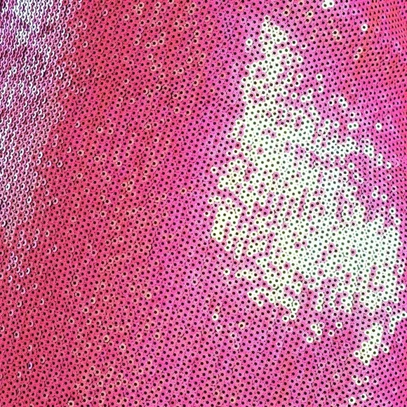 Pink sequin long formal dress - Picture 5 of 6